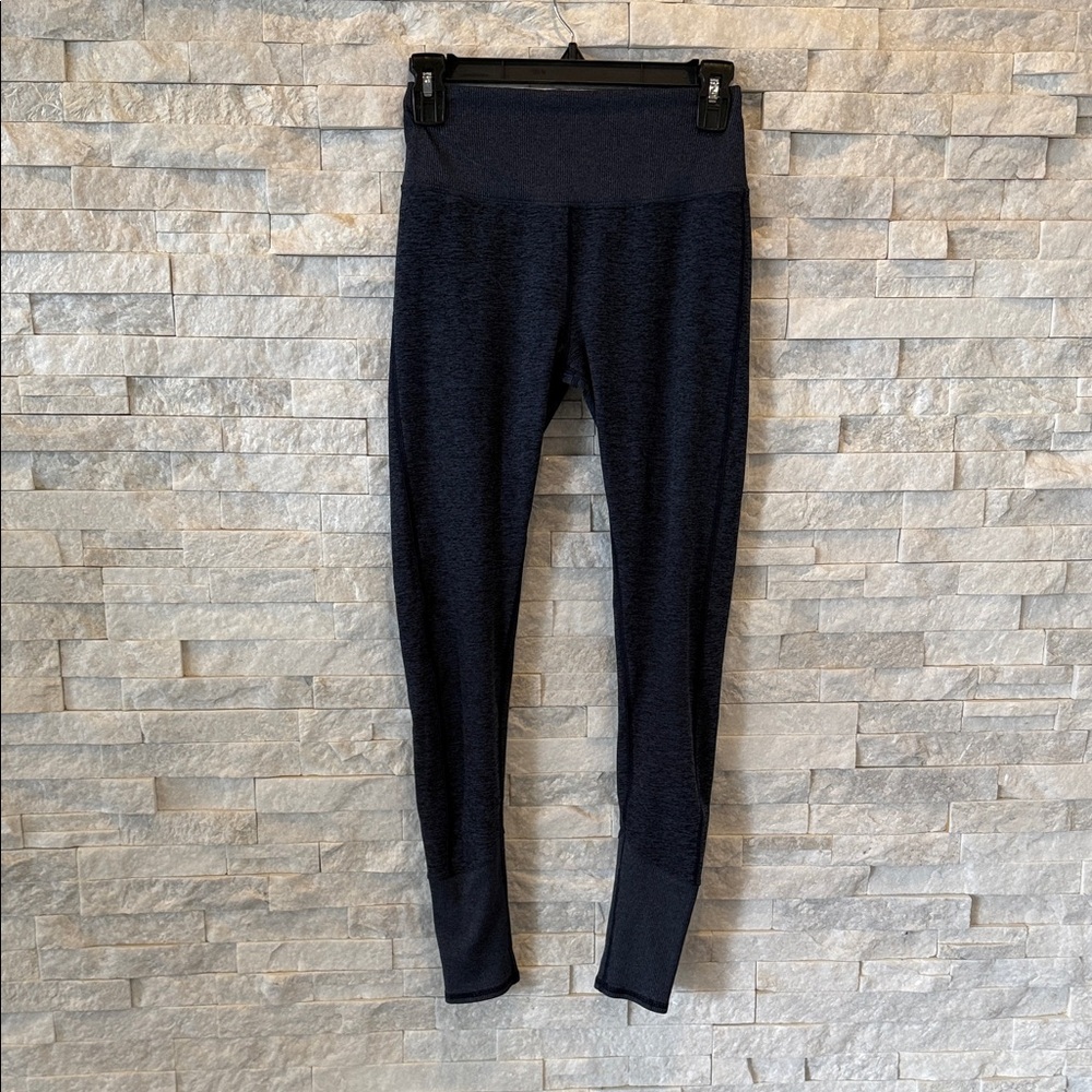 Alo Navy Blue Space dye High Rise Leggings size M
